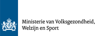 Logo Ministerie van Volksgezondheid, Welzijn en Sport
