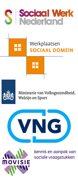 Logo's samenwerkingsorganisaties rondom de sociale basis