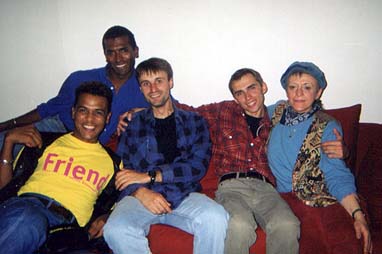 Andriy Maymulakhin en vrienden tijdens Gay Games in 1998