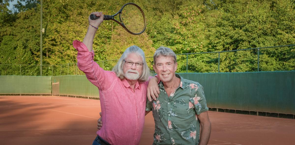 Ed & Tom op de tennisbaan