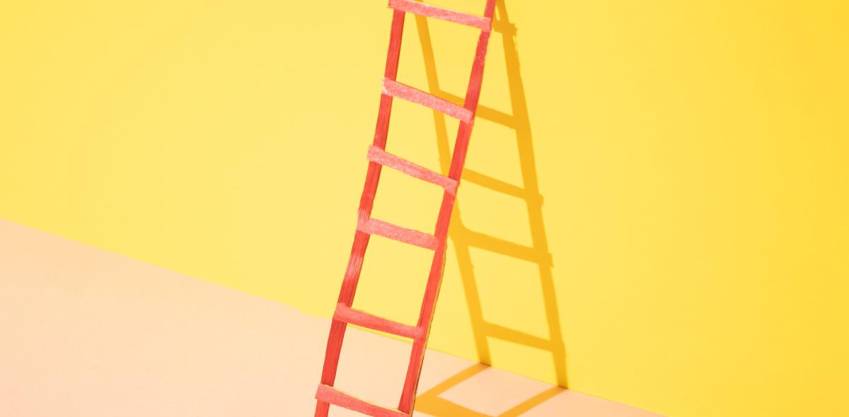 Ladder tegen de muur