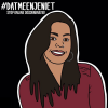 Cartoonfoto van Ambrien met het logo #DatMeenJeNiet